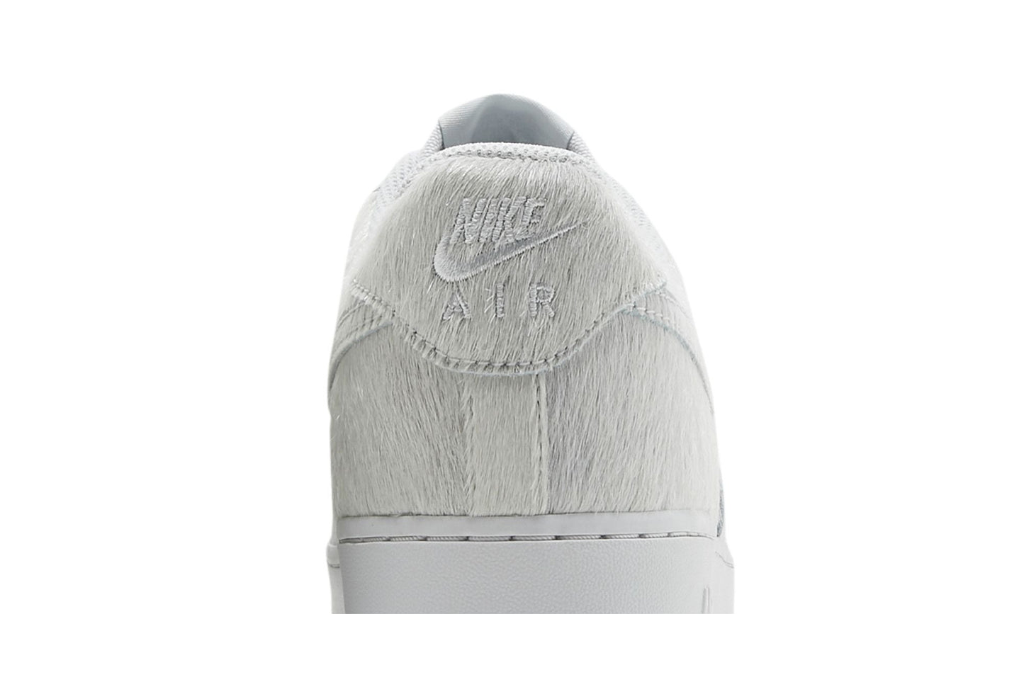 Nike Air Force 1 Low White Pony Hair Heel