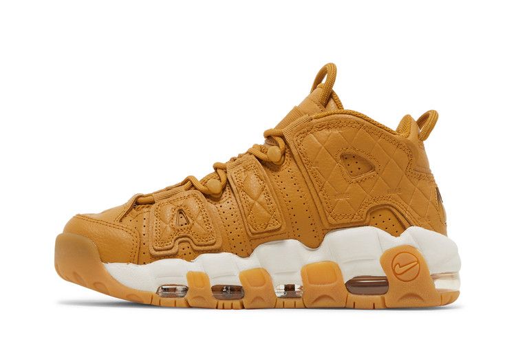 Nike Air More Uptempo Quilted Wheat Gum Light Brown