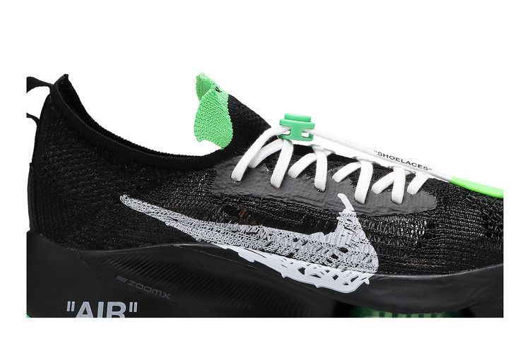 Nike Air Zoom Tempo Next% Flyknit Off-White Black Scream Green