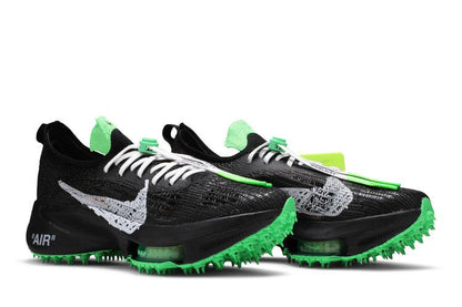 Nike Air Zoom Tempo Next% Flyknit Off-White Black Scream Green