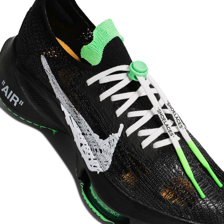 Nike Air Zoom Tempo Next% Flyknit Off-White Black Scream Green