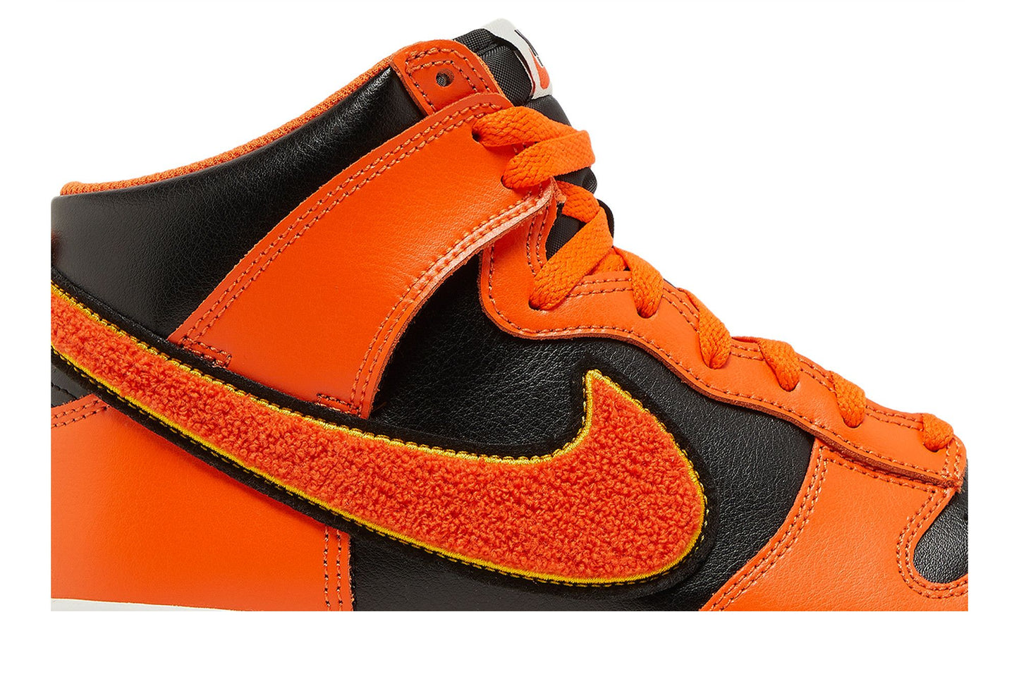 Nike Dunk High University Chenille Swoosh Safty Orange