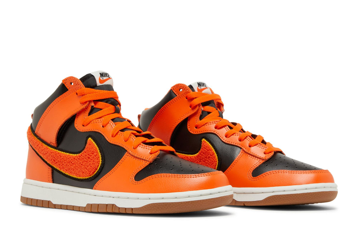 Nike Dunk High University Chenille Swoosh Safty Orange