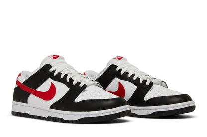 Nike Dunk Low Black White Red