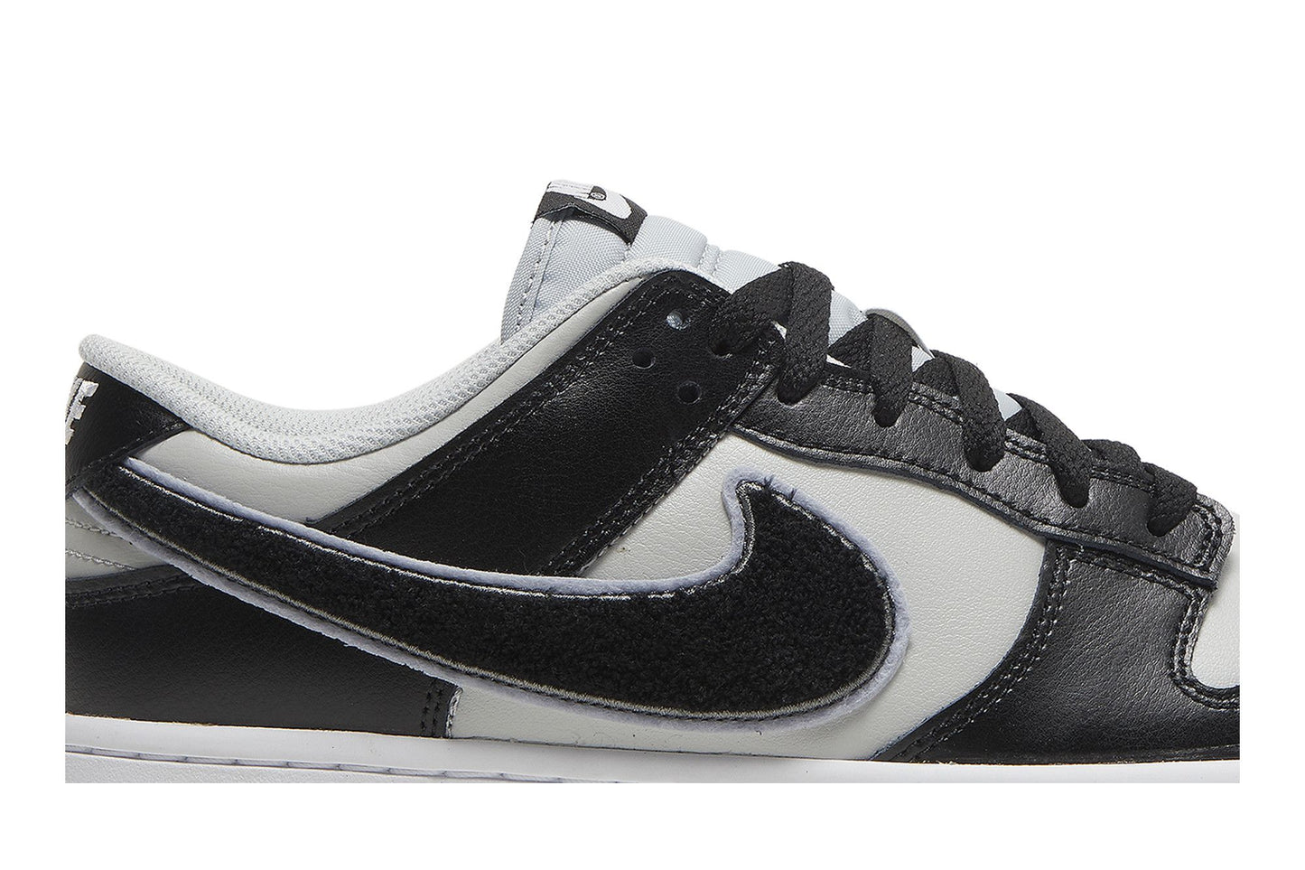 Nike Dunk Low Chenille Swoosh Grey Black