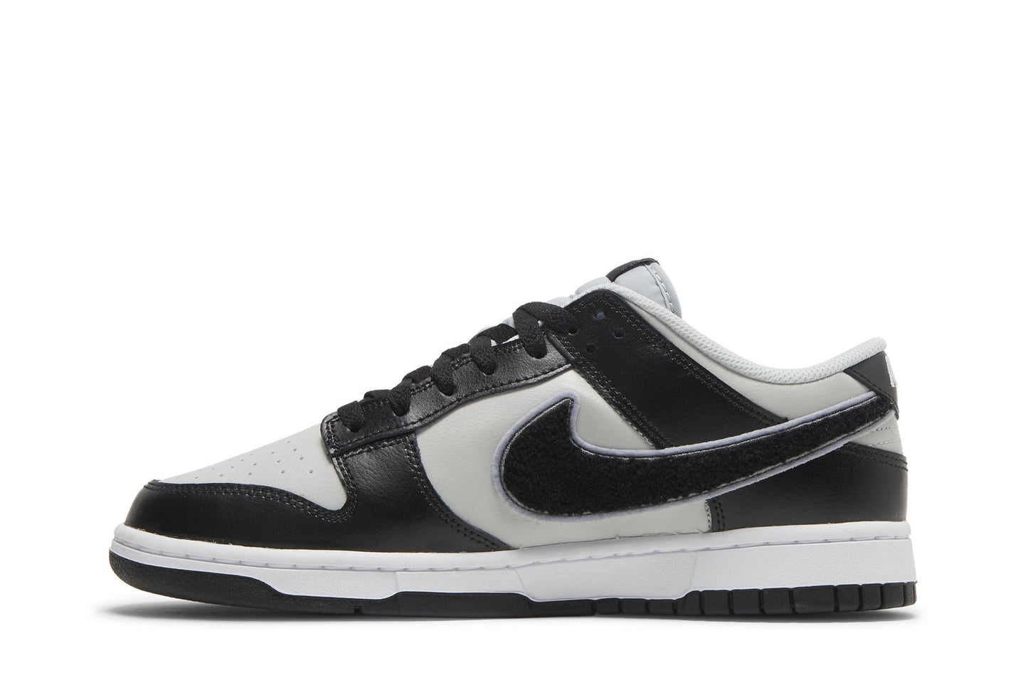 Nike Dunk Low Chenille Swoosh Grey Black