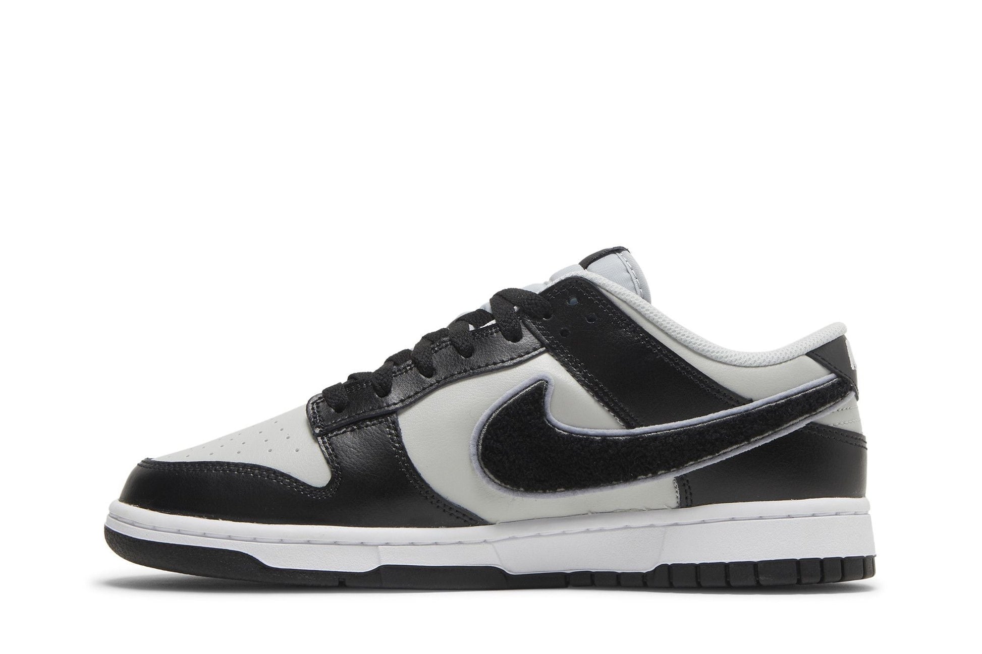Nike Dunk Low Chenille Swoosh Grey Black