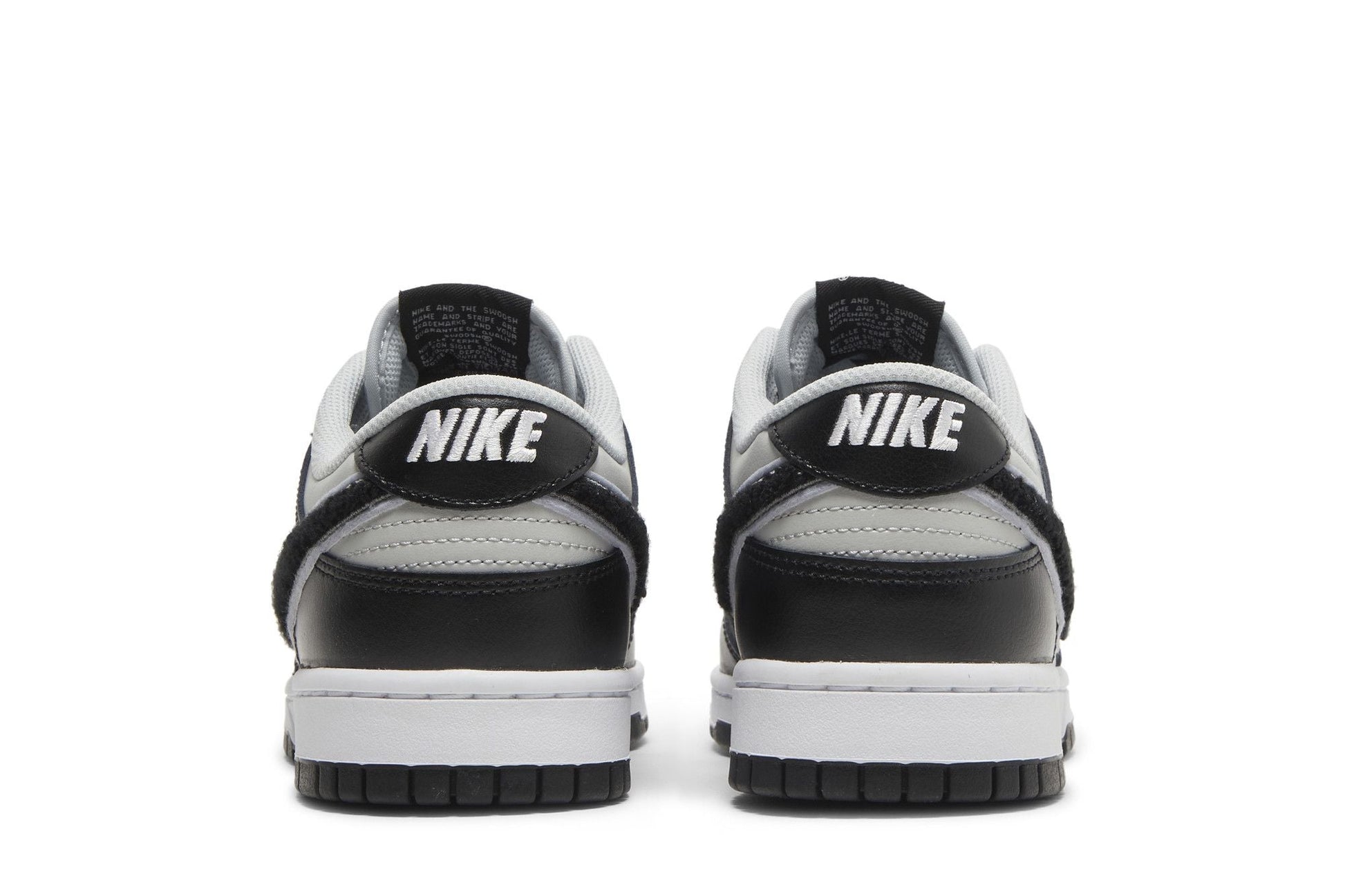 Nike Dunk Low Chenille Swoosh Grey Black