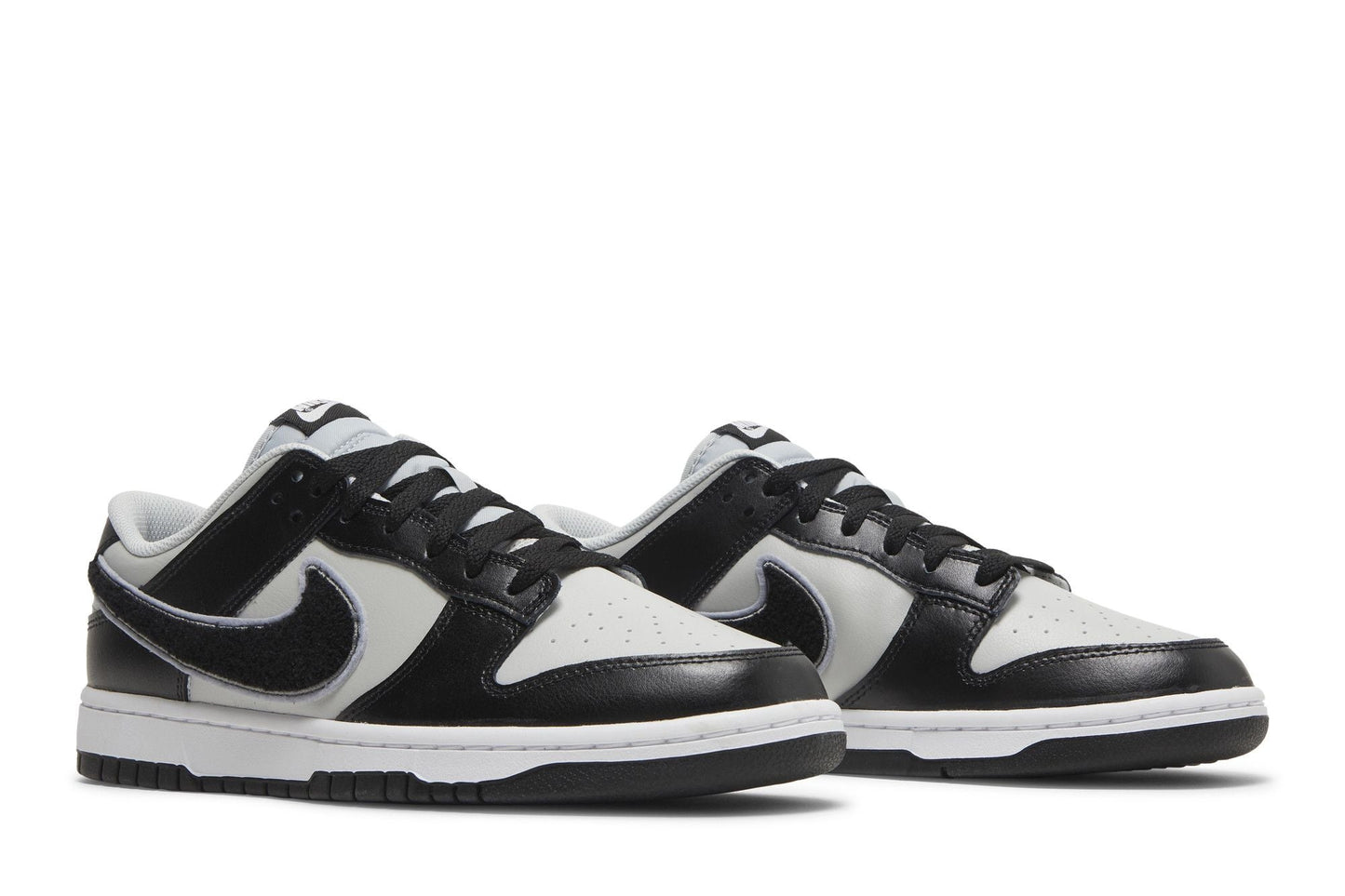 Nike Dunk Low Chenille Swoosh Grey Black