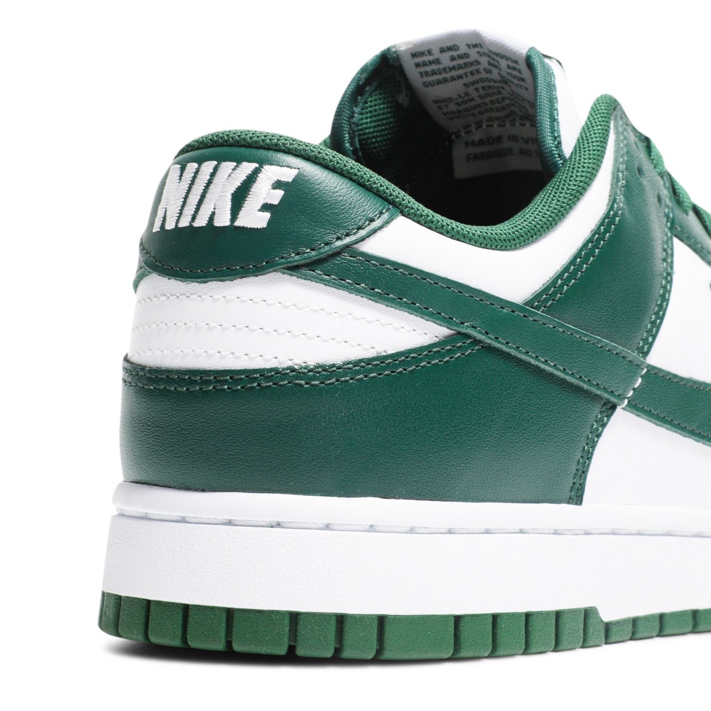Nike Dunk Low Michigan State Green