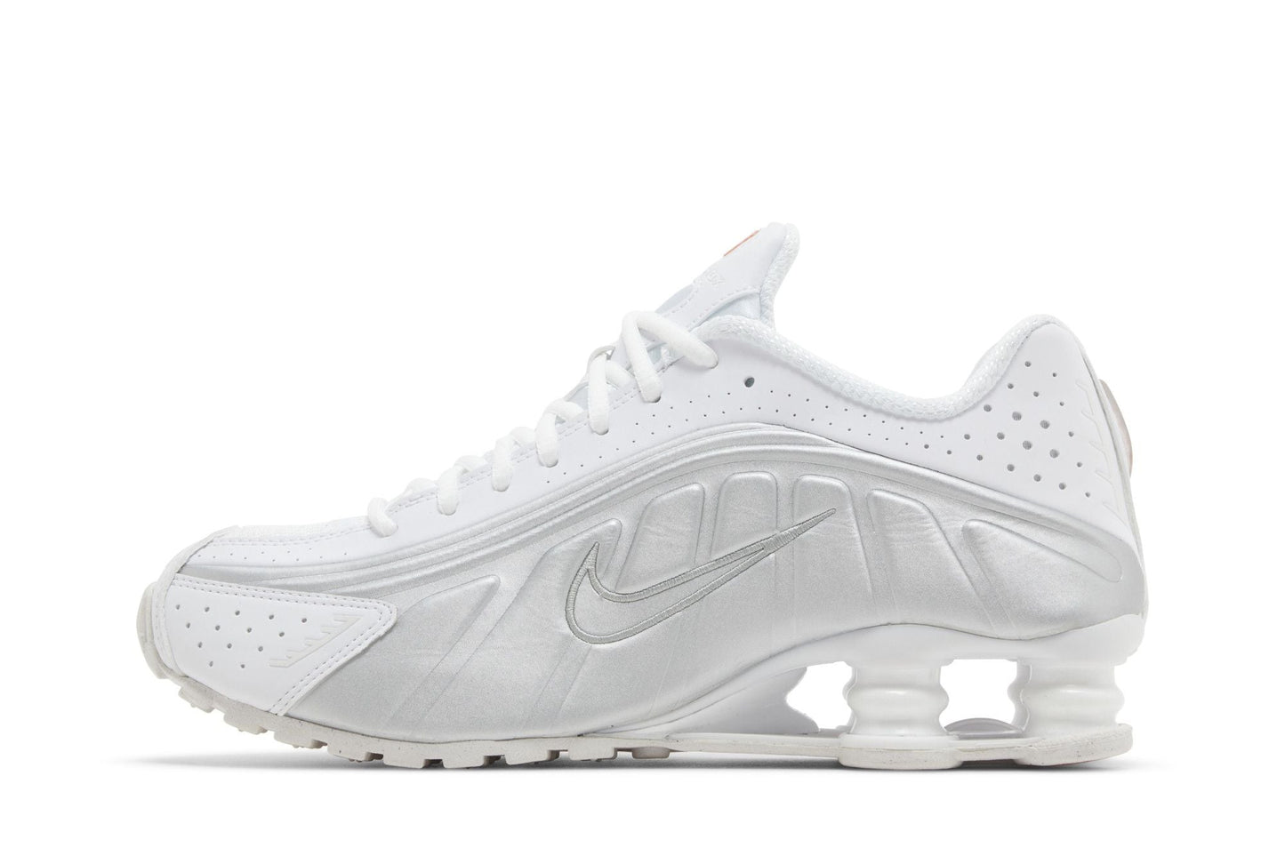 Nike Shox R4 White Metallic Silver