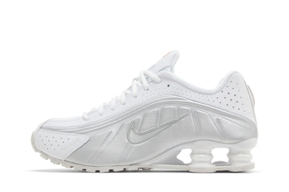 Nike Shox R4 White Metallic Silver