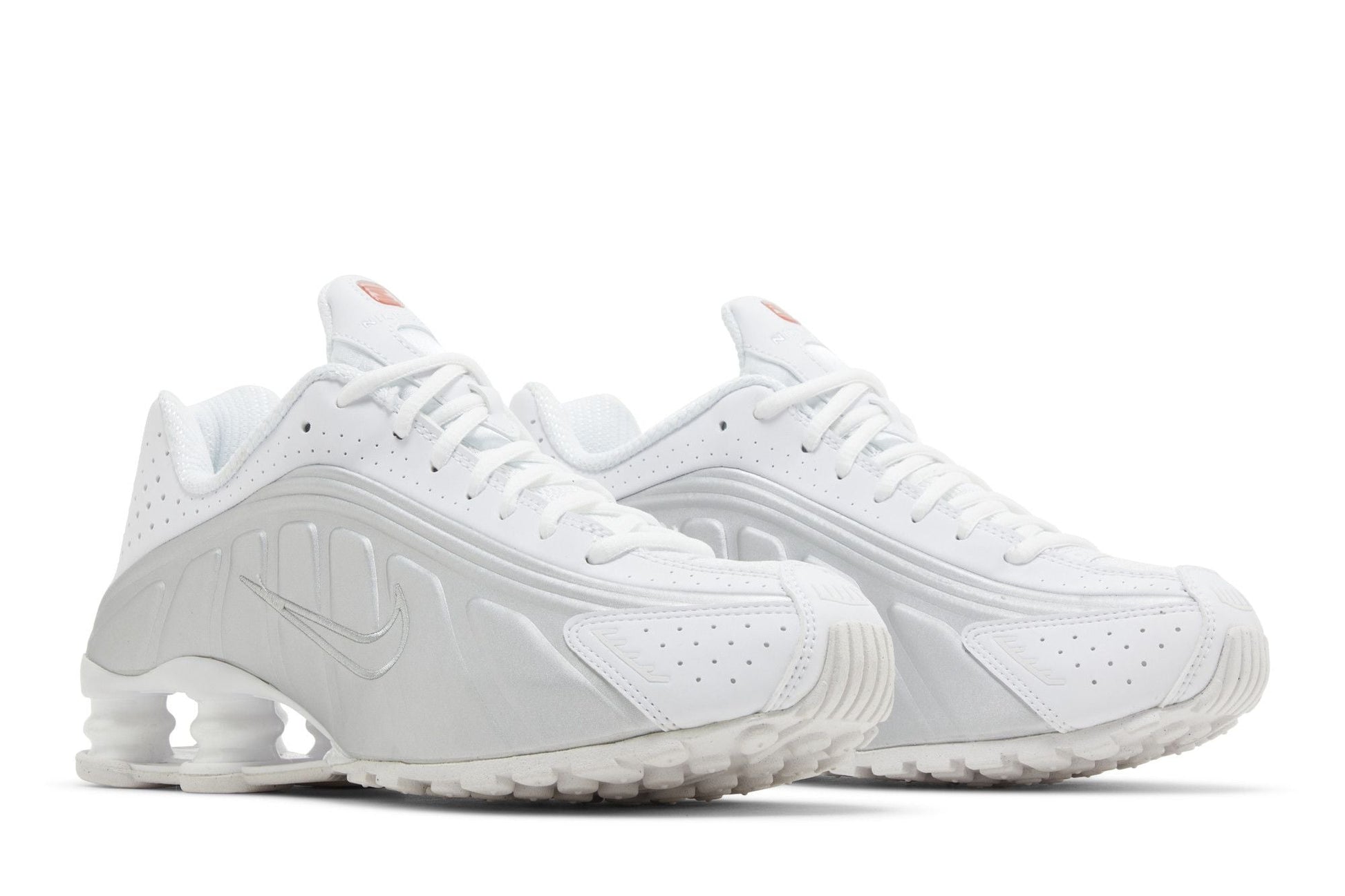 Nike Shox R4 White Metallic Silver