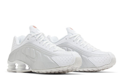 Nike Shox R4 White Metallic Silver