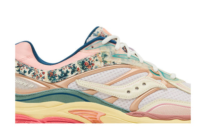 Saucony ProGrid Omni 9 Floral Beige Blue