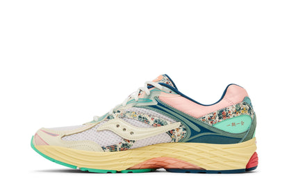 Saucony ProGrid Omni 9 Floral Beige Blue
