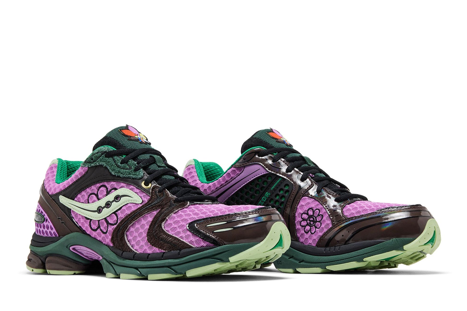 Saucony ProGrid Triumph 4 Jae Tips Flowers Grow Uptown Perilla