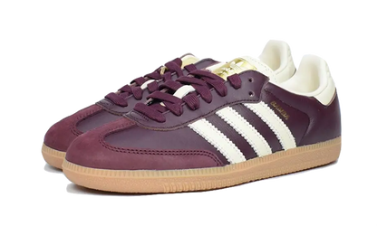 Adidas Samba OG Maroon Gold Metallic - ID0477