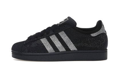 Superstar II Rhinestone Black Silver - IH4200