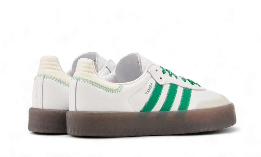 Adidas Sambae Cloud White Green - IE9105