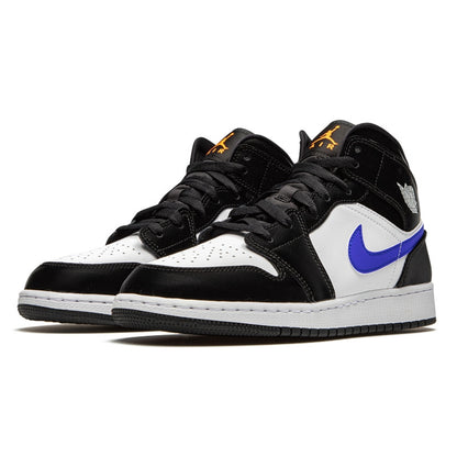 Air Jordan 1 Mid Black Racer Blue White