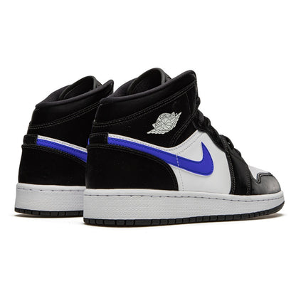 Air Jordan 1 Mid Black Racer Blue White