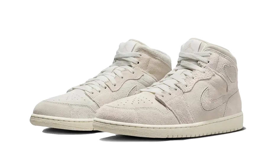 Air Jordan Air Jordan 1 Mid Craft Suede Ivory - FQ3224-100 / FN7449-100