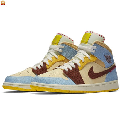 Air Jordan 1 Mid Fearless Maison Château Rouge