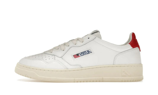 Medalist Leather Low White Red - AULM-LL21
