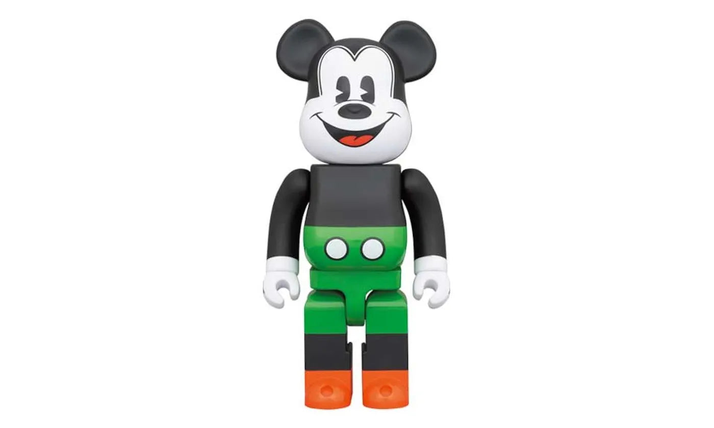 Bearbrick x Disney Mickey Mouse 1930s Poster 1000% - NO BOX - BEAR-BXDMM1P1-MULTI