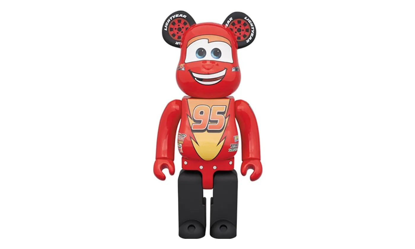 Bearbrick x Disney Pixar Lightning McQueen 1000% Red - BEAR-BXDPLM-RED