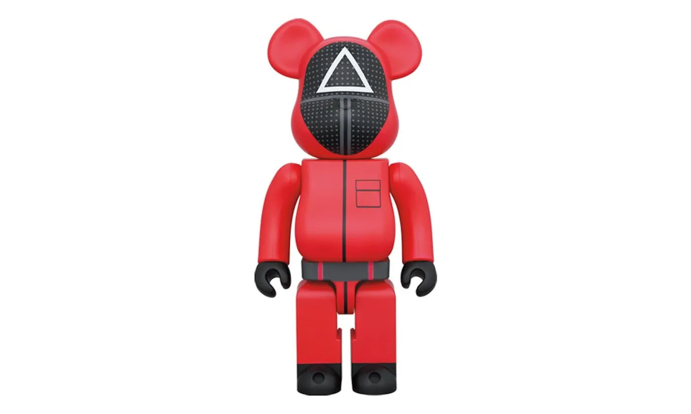 Bearbrick x Squid Game Guard (Triangle) 1000% - NO BOX - BEAR-BEARBRIC-MULTI