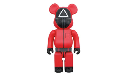 Bearbrick x Squid Game Guard (Triangle) 1000% - NO BOX - BEAR-BEARBRIC-MULTI