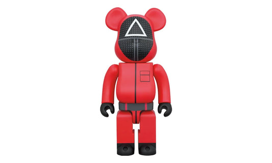 Bearbrick x Squid Game Guard (Triangle) 1000% - NO BOX - BEAR-BEARBRIC-MULTI