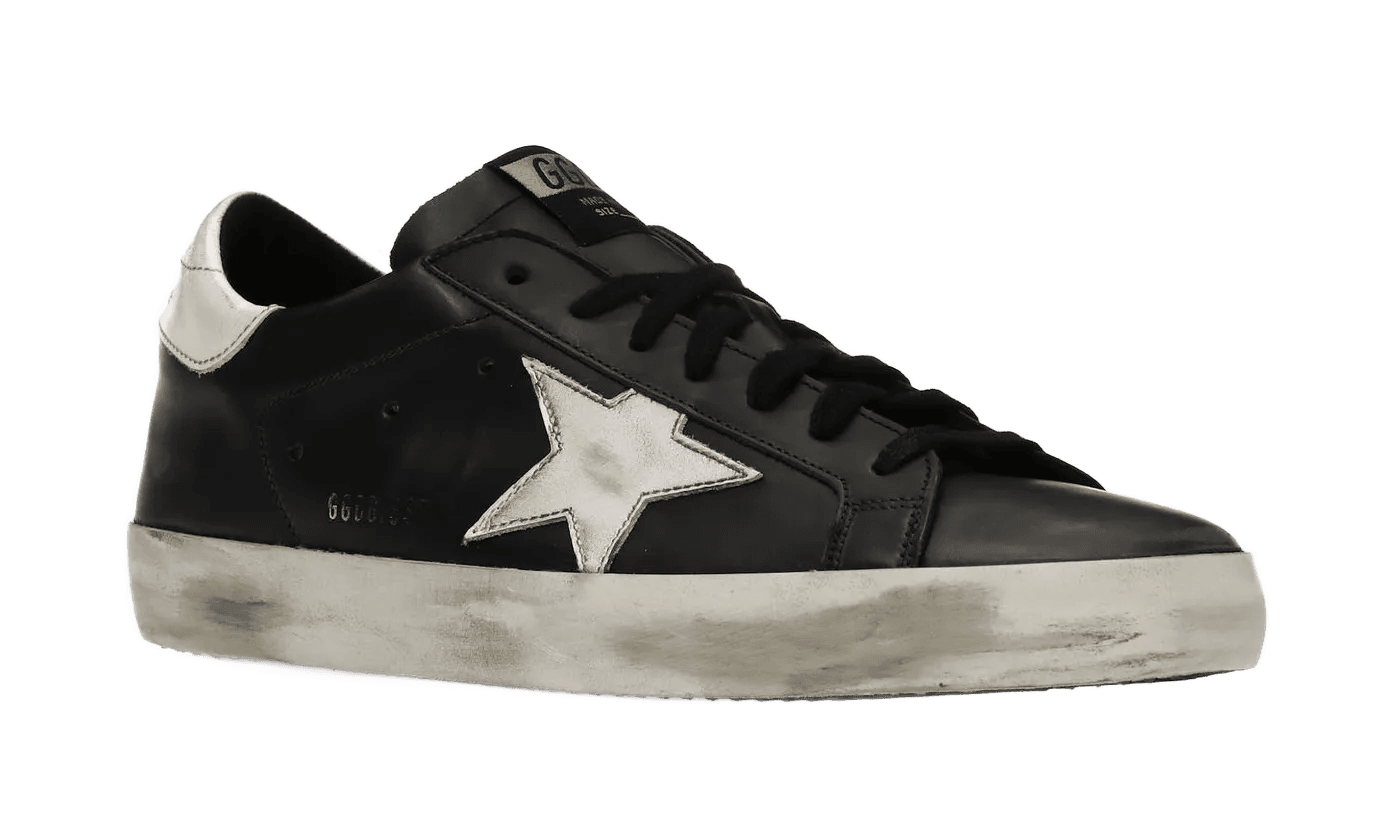 Super-Star Black White Leather - GMF00101F00032180203