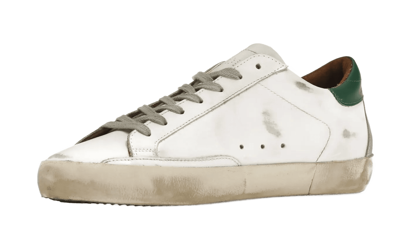 Super-Star White Green Grey Suede Patch - GMF00102F00218010802