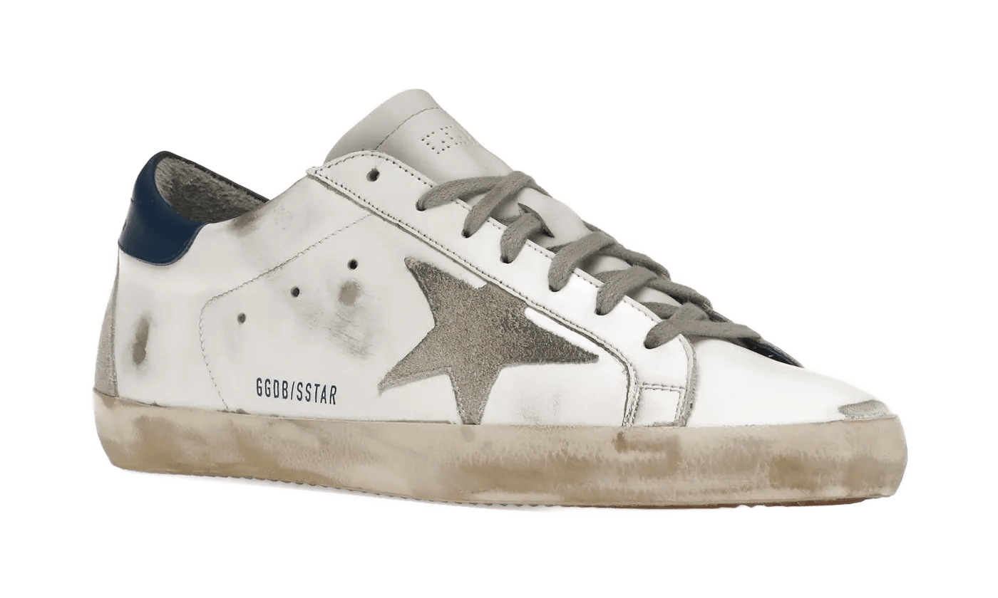 Super-Star White Royal Blue Grey Suede Patch - GMF00102F00218110509/GMF00102.F000311.10270