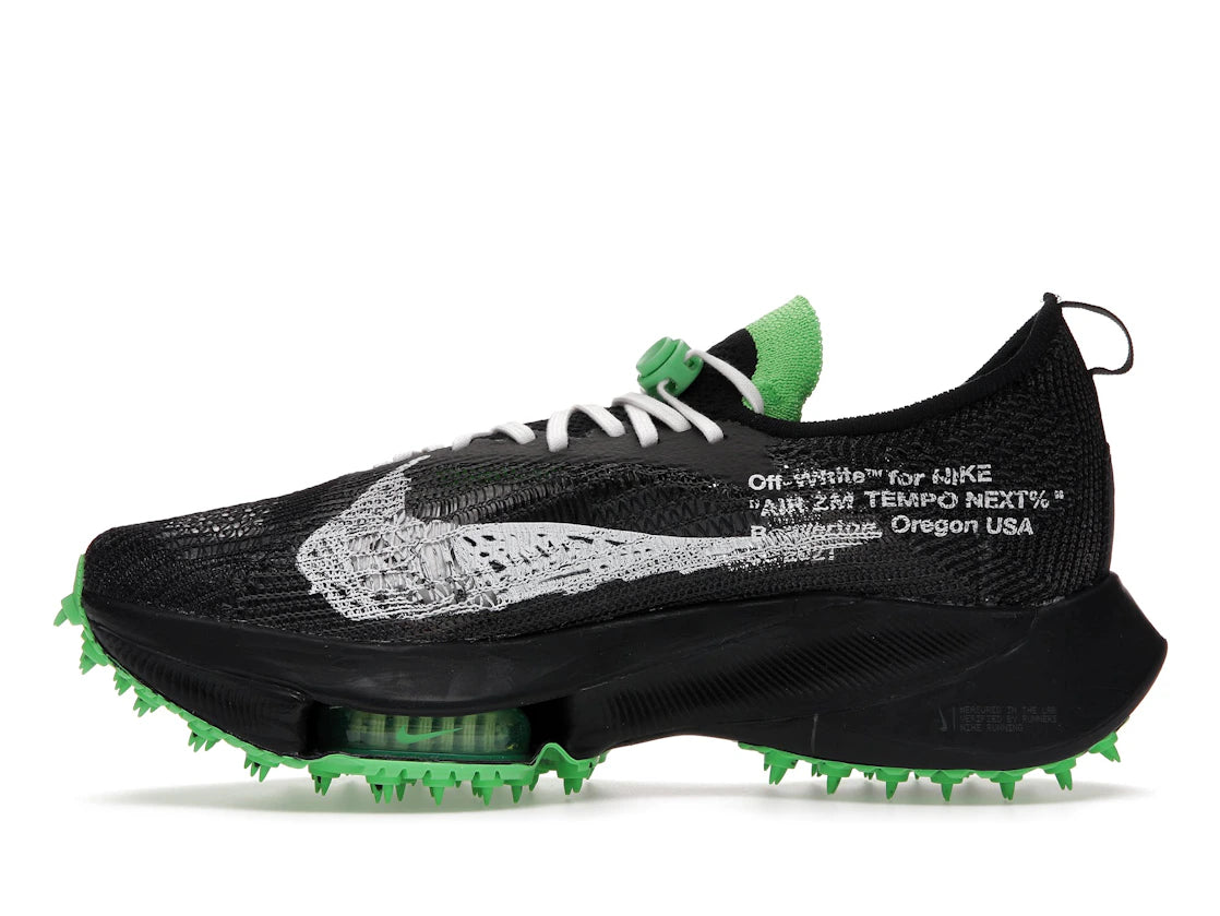 Air Zoom Tempo Next% Flyknit Off-White Black Scream Green - CV0697-001