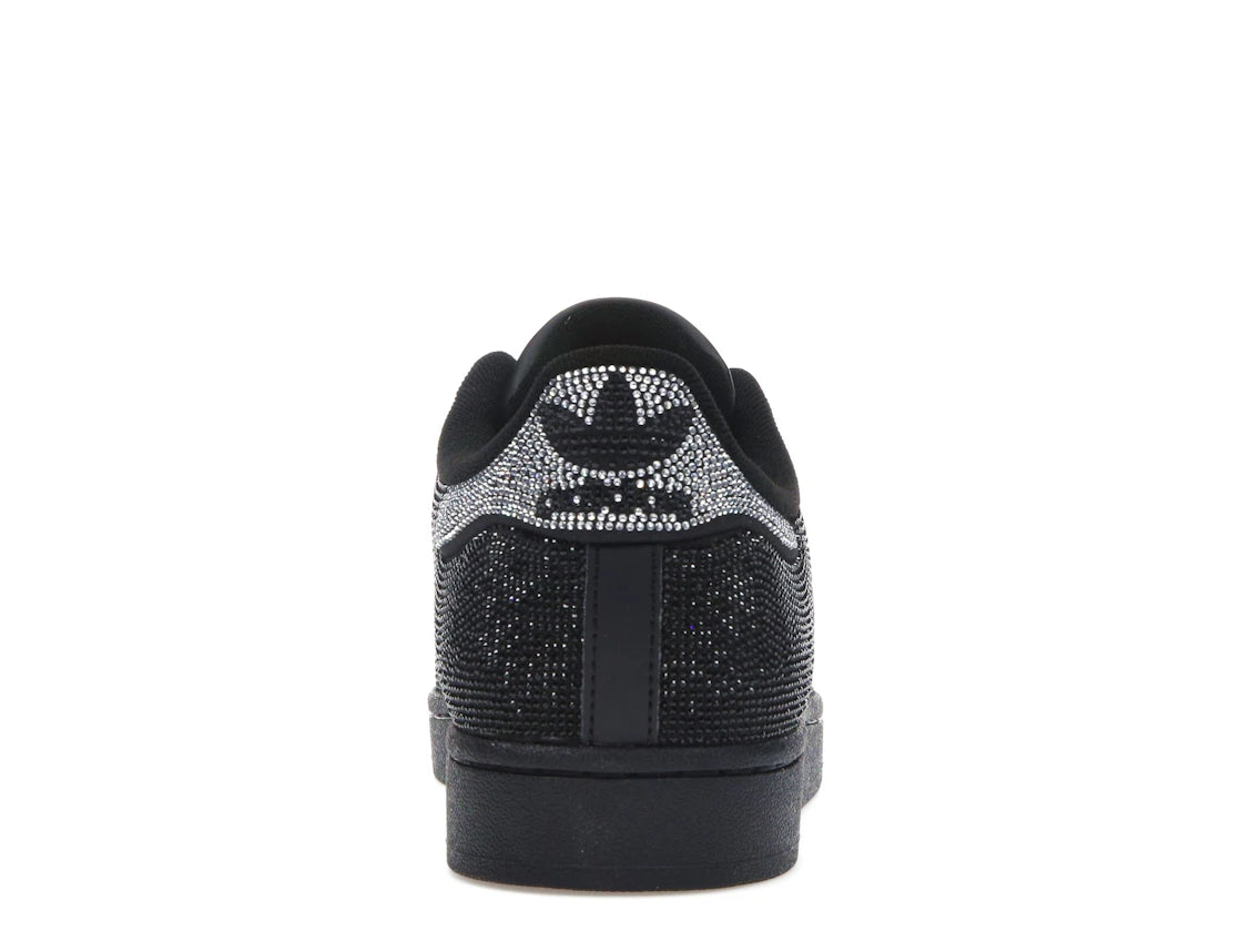 Superstar II Rhinestone Black Silver - IH4200
