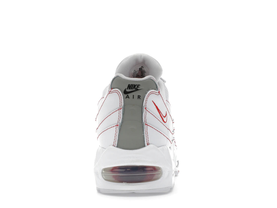 Air Max 95 OG Big Bubble White University Red - IB7936-100