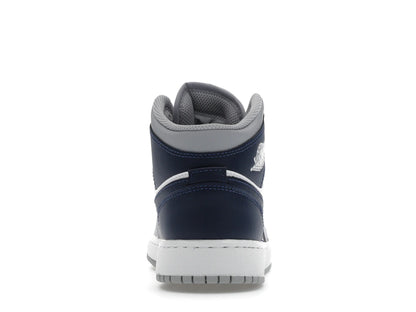Air Jordan 1 Mid Wolf Grey Midnight Navy - DQ8423-104