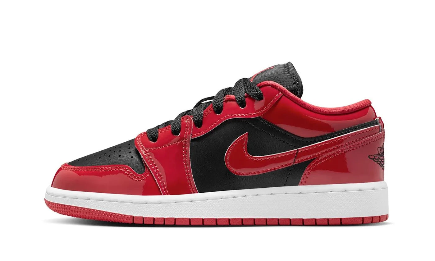 Air Jordan 1 Low SE Patent Bred Toe - HV4396-006