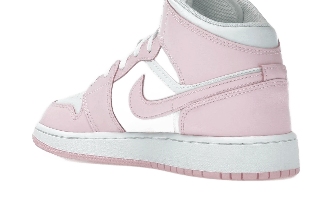 Air Jordan 1 Mid Pink Foam Fire Red - DQ8423-608
