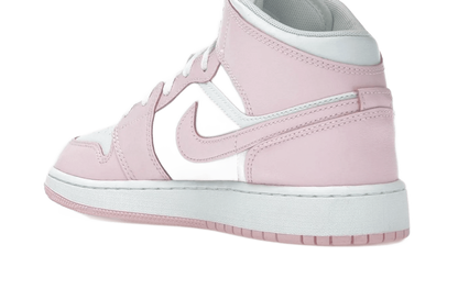 Air Jordan 1 Mid Pink Foam Fire Red - DQ8423-608