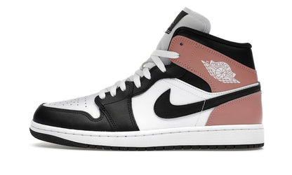 Air Jordan 1 Mid White Rust Pink Black - DQ8426-100