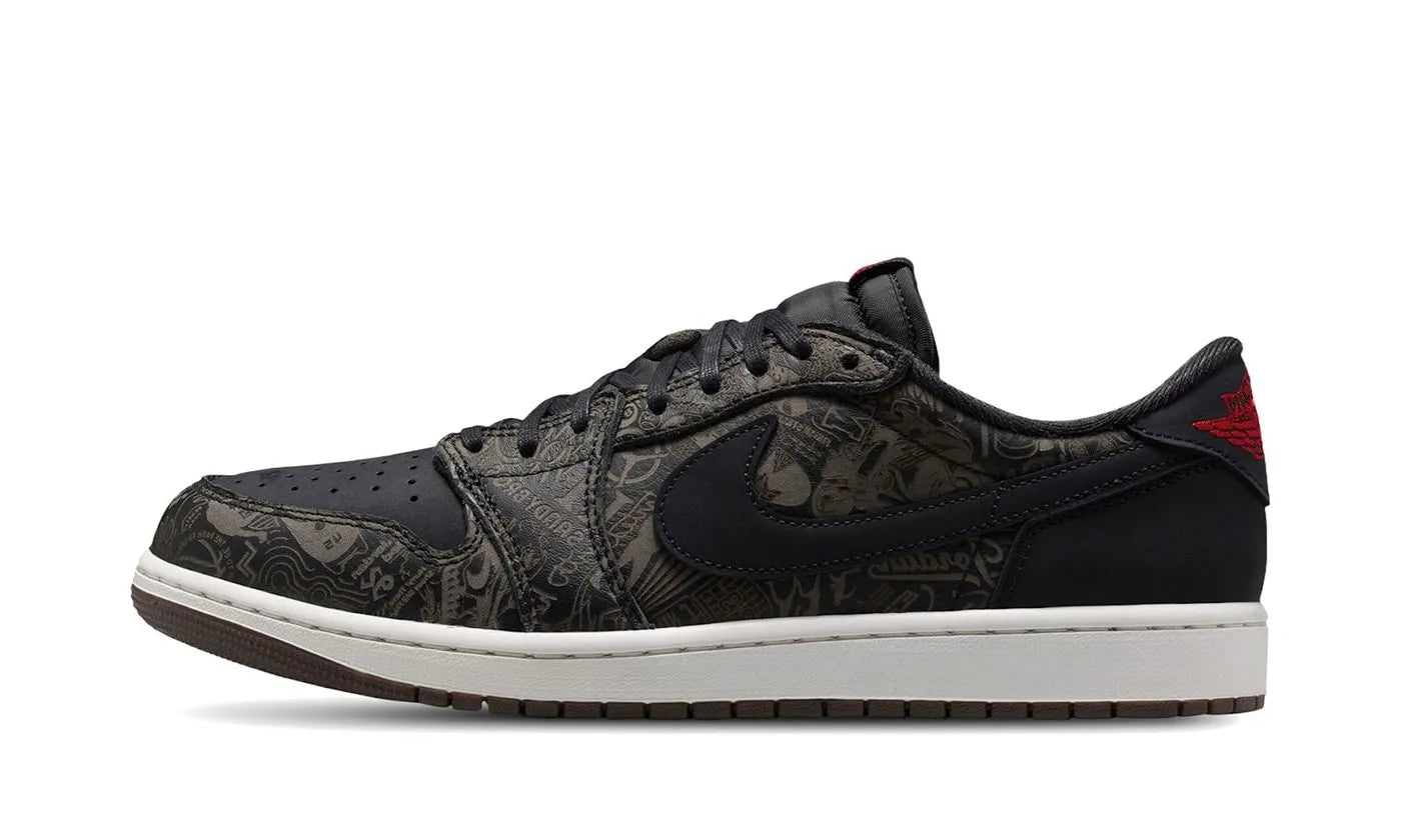 Air Jordan 1 Retro Low OG Laser Black University Red - IV6750-001