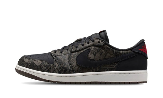 Air Jordan 1 Retro Low OG Laser Black University Red - IV6750-001