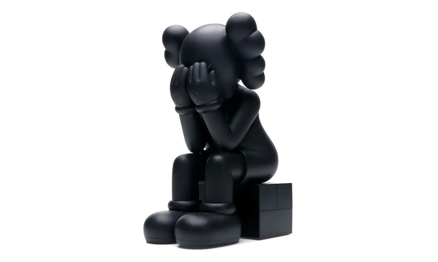 KAWS Passing Through Open Edition Vinyl Figure Black - KAWS-KPTOEV-BLACK