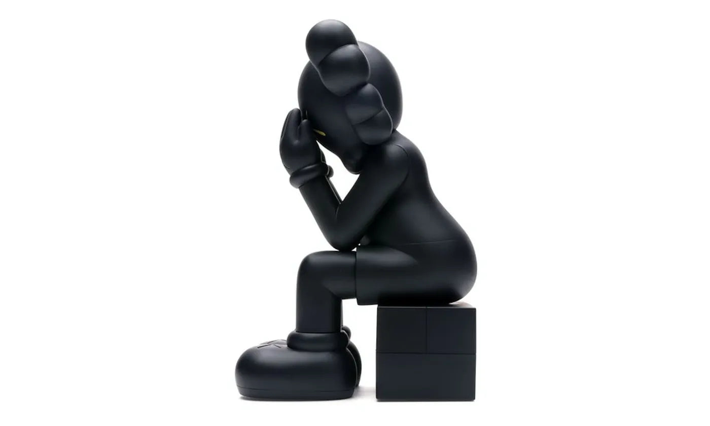 KAWS Passing Through Open Edition Vinyl Figure Black - KAWS-KPTOEV-BLACK
