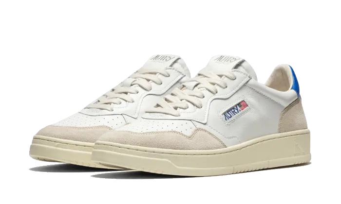 Medalist Leather Suede Low White Light Blue - AULM-LS49